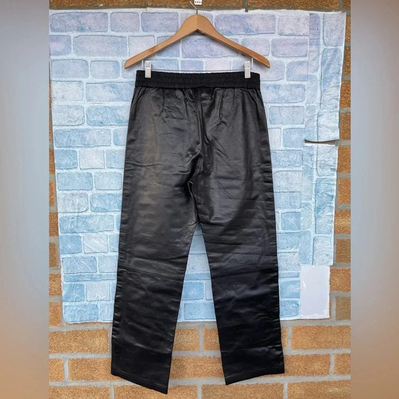 ALEXANDER WANG x H&M Genuine Leather Tearaway Jogger Pants size 6 - Picture 8 of 11